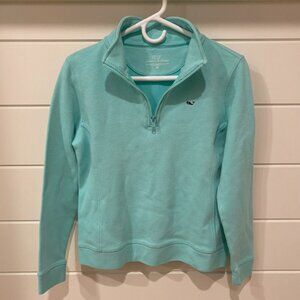 Vineyard Vines Teal Saltwater Quarter-Zip